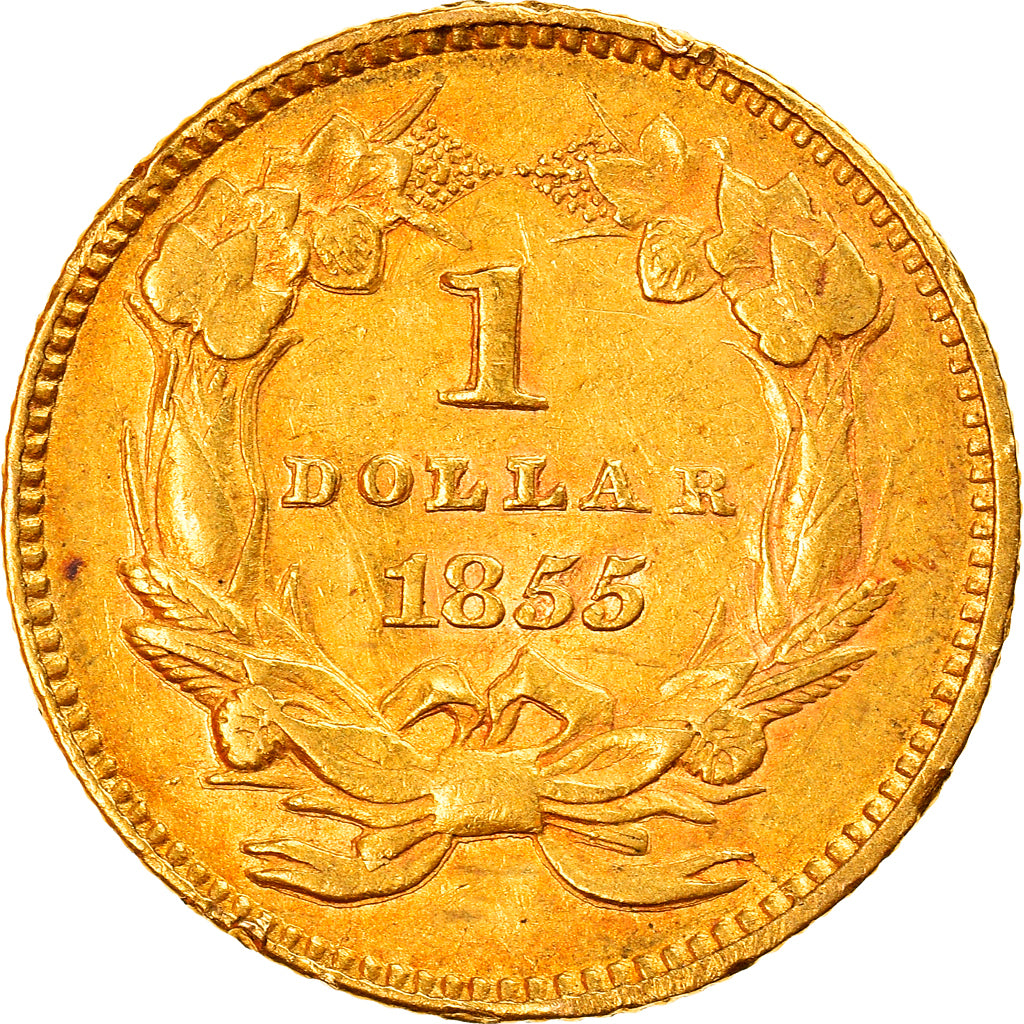 Coin, United States, Indian Head - Type 2, Dollar, 1855, U.S. Mint