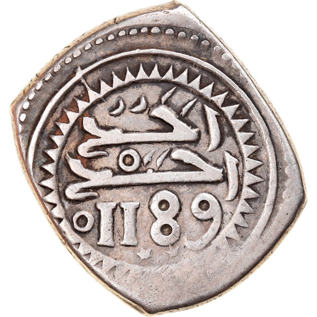 Coin, Morocco, Muhammed III, Mitqal, 10 Dirhams, 1775 (AH 1189), Rabat al-Fath