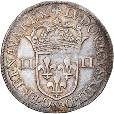 Coin, France, Louis XIII, 1/4 Écu à la croix, 1/4 Ecu, 1642, Amiens