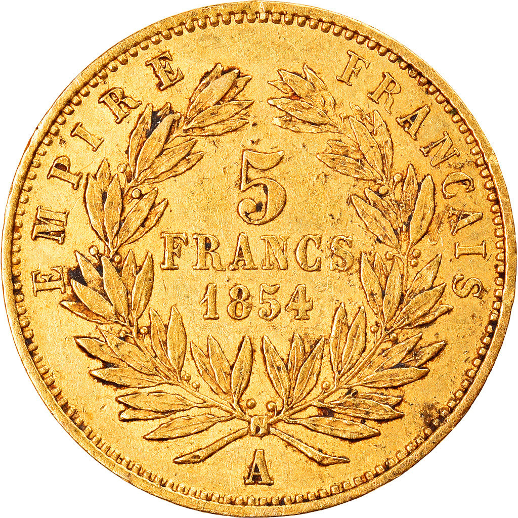 Münze, Frankreich, Napoleon III, Napoléon III, 5 Francs, 1854, Paris, Petit
