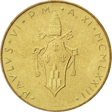 VATICAN CITY, 20 Lire, 1973, KM #120, MS(63), Aluminum-Bronze, 21.3, 3.52