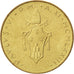 VATICAN CITY, 20 Lire, 1973, KM #120, MS(63), Aluminum-Bronze, 21.3, 3.52
