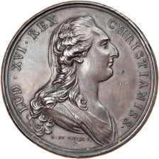 Frankreich, Medaille, Louis XVI et Marie-Antoinette, Duvivier, VZ, Silber