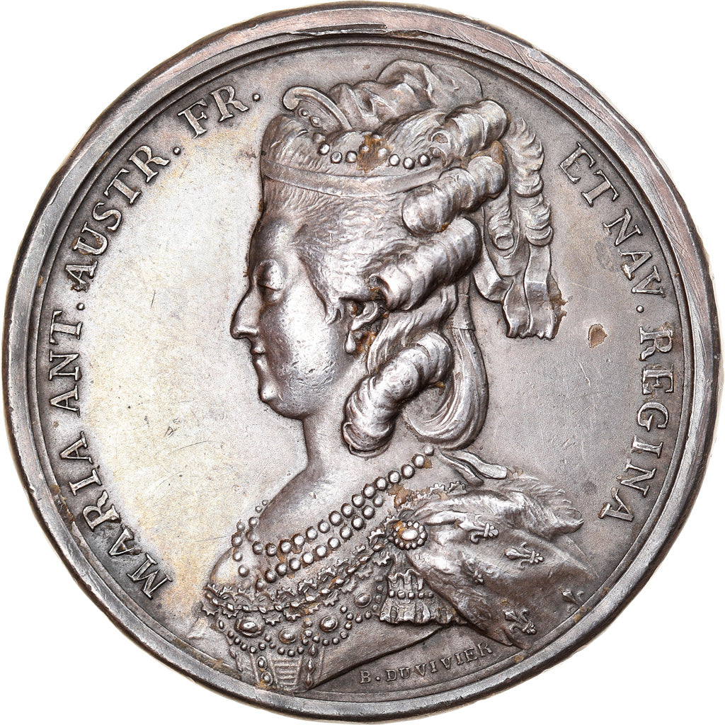 Frankreich, Medaille, Louis XVI et Marie-Antoinette, Duvivier, VZ, Silber