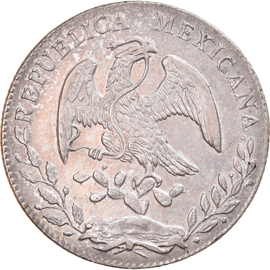 Münze, Mexiko, 8 Reales, 1874, Guanajuato, VZ+, Silber, KM:377.8