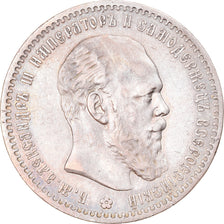 Munten, Rusland, Alexander III, Rouble, 1888, Saint-Petersburg, PR, Zilver