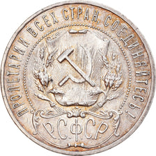 Monnaie, Russie, USSR, Rouble, 1921, Leningrad, TTB+, Argent, KM:84