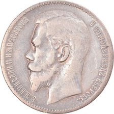 Monnaie, Russie, Nicholas II, Rouble, 1898, St. Petersburg, TB+, Argent, KM:59.3