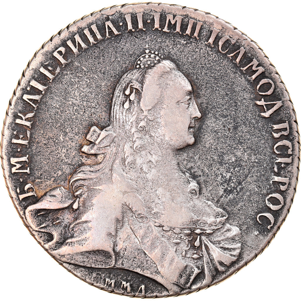 Coin, Russia, Catherine II, Rouble, 1768, Saint-Petersburg, EF(40-45), Silver