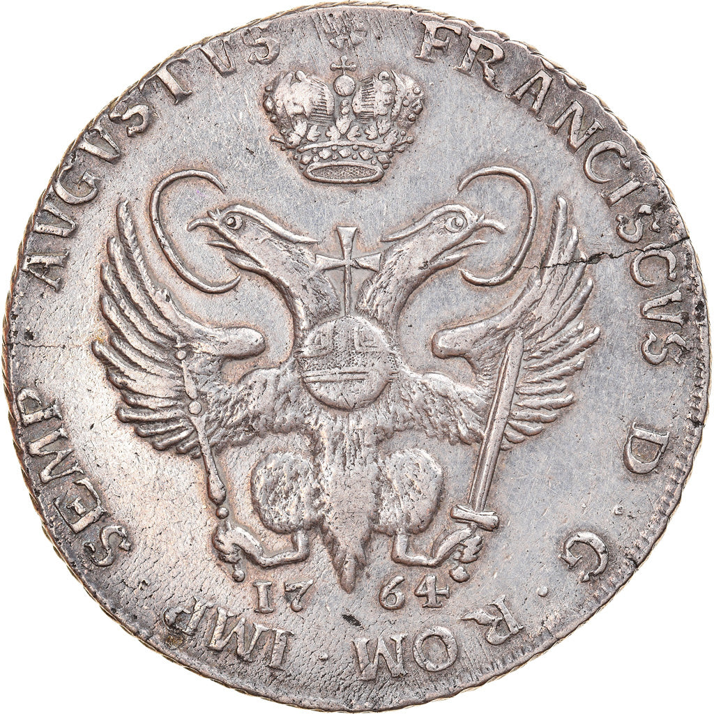 Coin, German States, HAMBURG, 48 Schilling, Thaler, 1764, EF(40-45), Silver