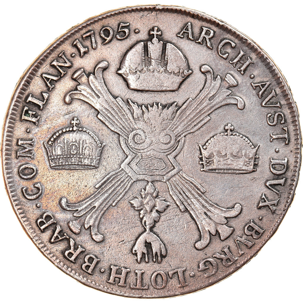 Coin, AUSTRIAN NETHERLANDS, Franz II, Kronenthaler, 1795, Hall, VF(30-35)