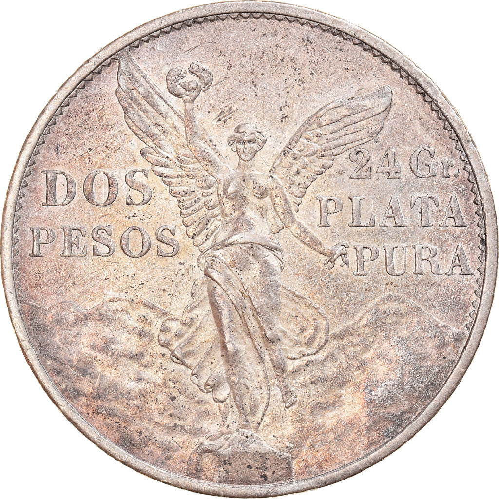 Moneda, México, 2 Pesos, 1921, Mexico City, EBC, Plata, KM:462