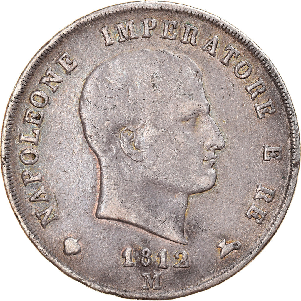 Munten, Italiaanse staten, KINGDOM OF NAPOLEON, Napoleon I, 5 Lire, 1812, Milan