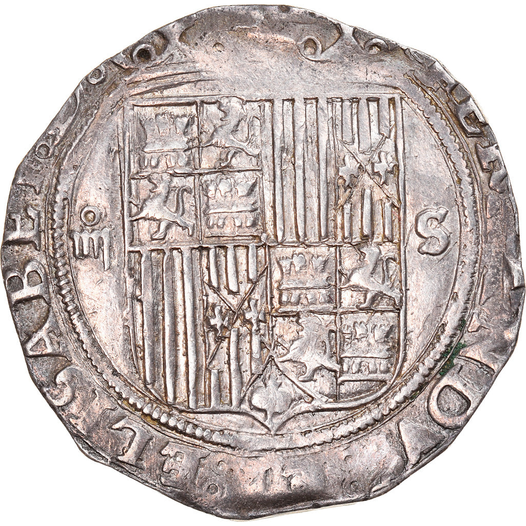 Moneda, España, Fernando & Isabel, Catholic Kings, 4 Réales, Sevilla, MBC