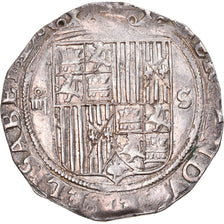 Moneda, España, Fernando & Isabel, Catholic Kings, 4 Réales, Sevilla, MBC