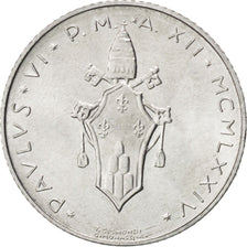 VATICAN CITY, 2 Lire, 1974, KM #117, MS(63), Aluminum, 18, 0.78