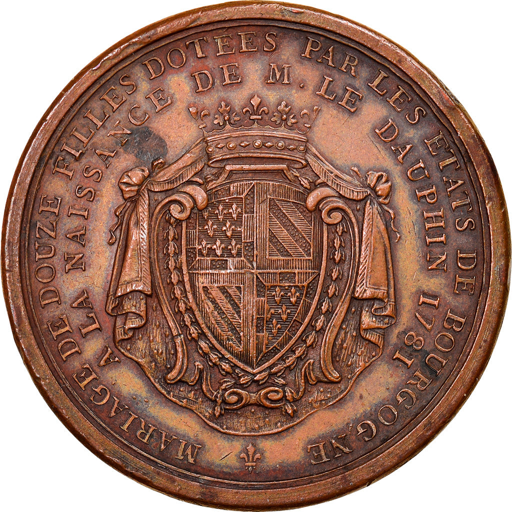 France, Médaille, Louis XVI et Marie-Antoinette, Naissance du Dauphin, 1781