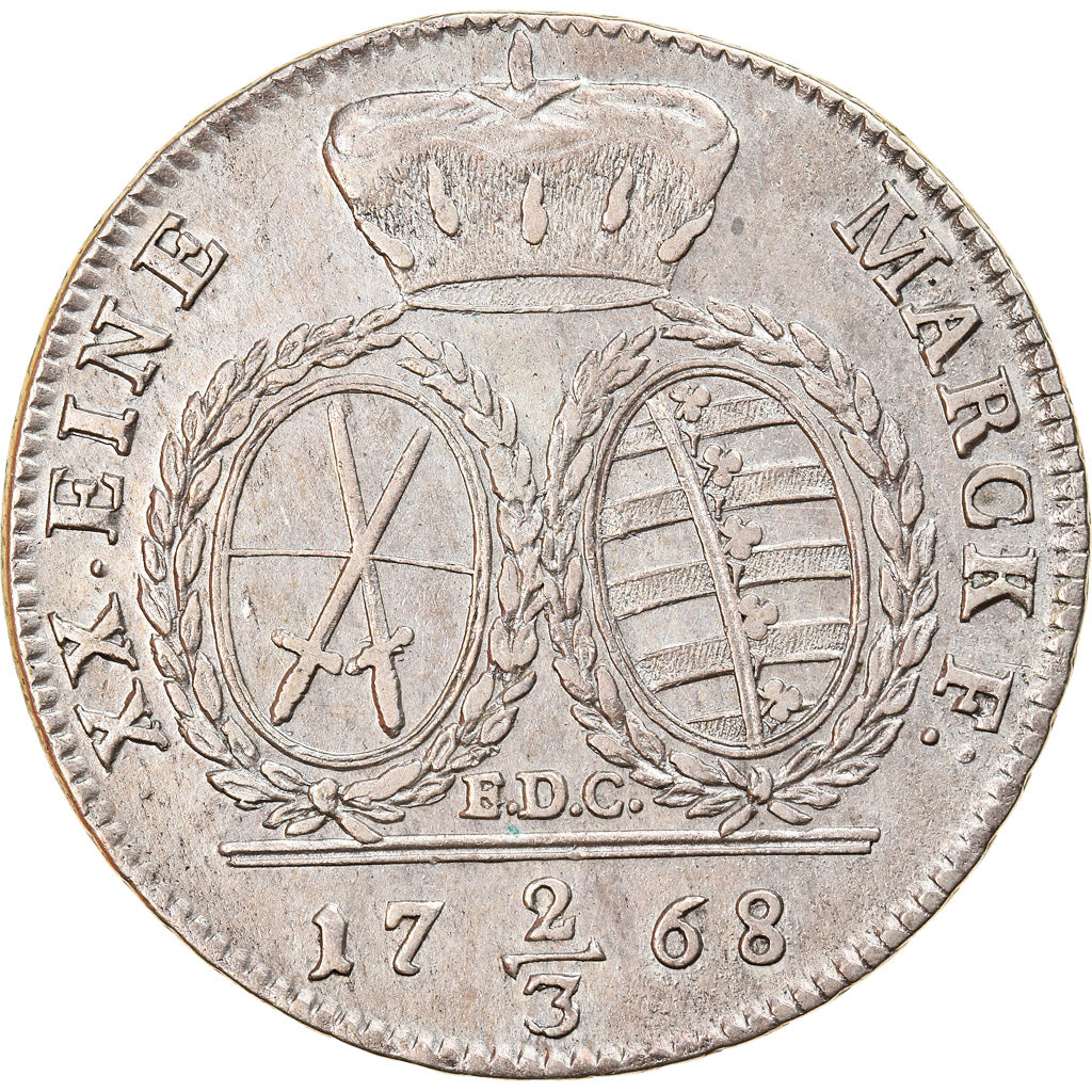 Coin, German States, SAXONY-ALBERTINE, Friedrich August III, 2/3 Thaler, Gulden