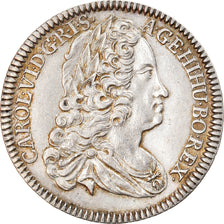 Moneda, Austria, Karl (Charles) VI, 1/4 Thaler, 1740, Hall, EBC+, Plata, KM:1666