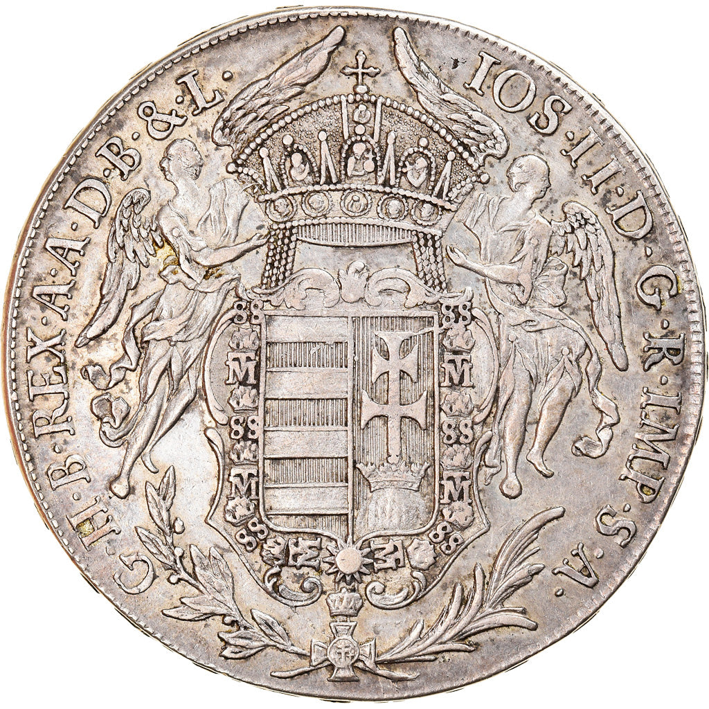 Coin, Hungary, Joseph II, Thaler, 1782, Kremnitz, AU(50-53), Silver, KM:395.1