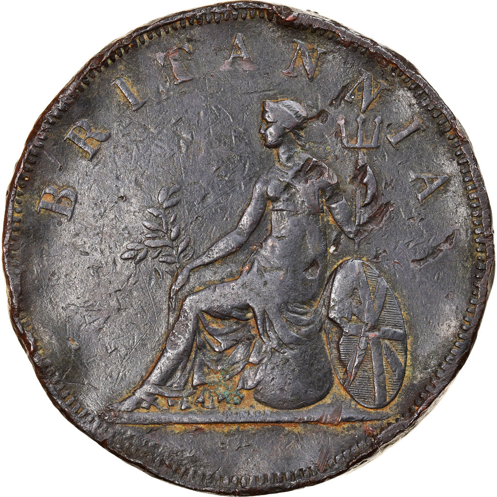 Coin, IONIAN ISLANDS, 2 Oboli, 1819, VF(20-25), Copper, KM:33