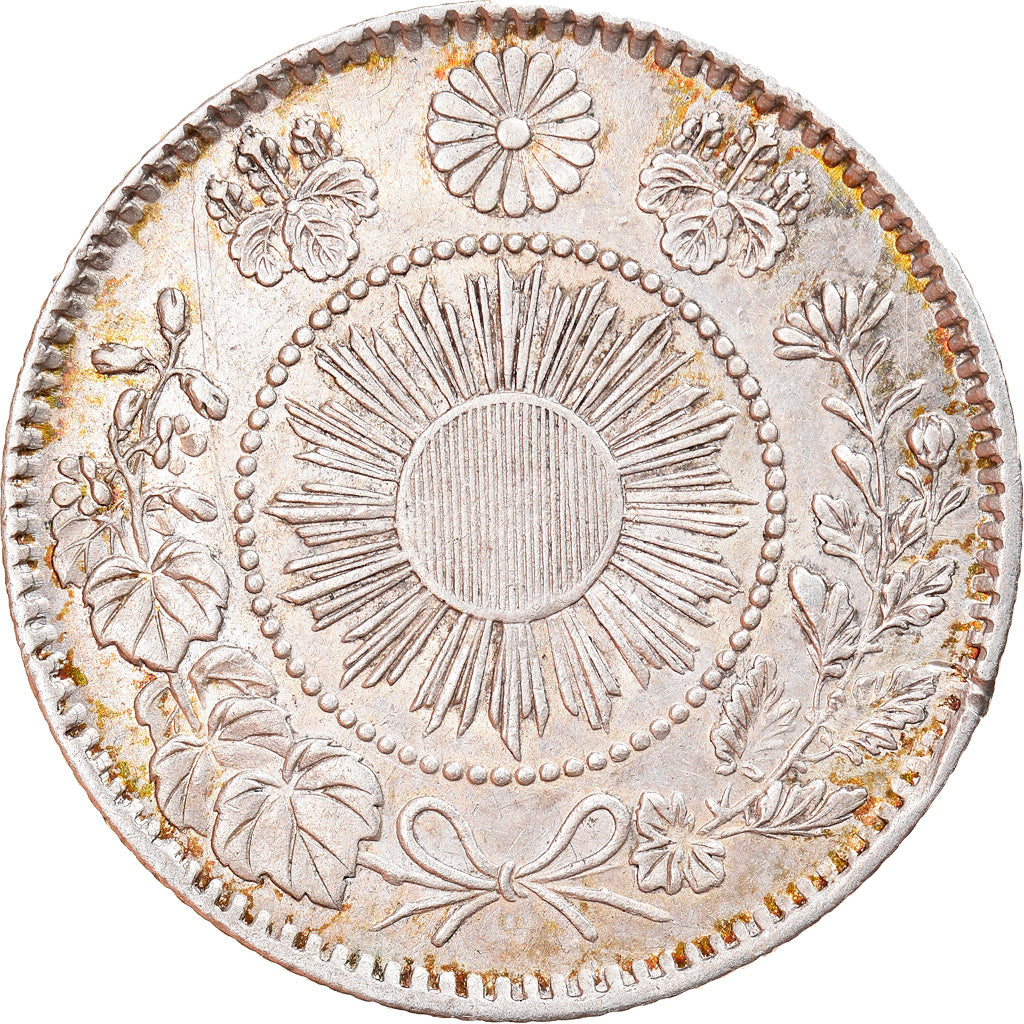 Coin, Japan, Mutsuhito, 20 Sen, 1870, AU(50-53), Silver, KM:3