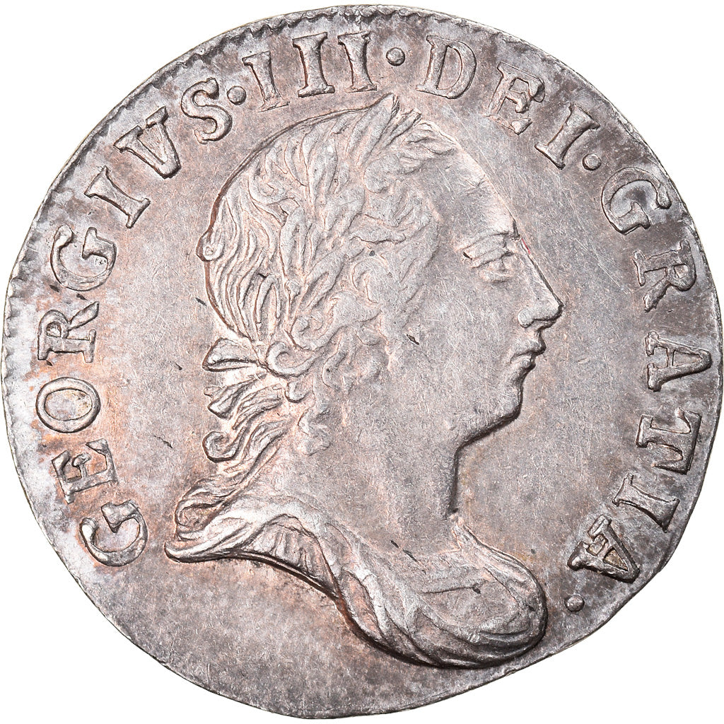 Coin, Great Britain, George III, 3 Pence, 1784, MS(60-62), Silver, KM:591