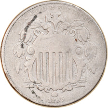 Moneta, Stati Uniti, Shield Nickel, 5 Cents, 1866, U.S. Mint, Philadelphia, MB