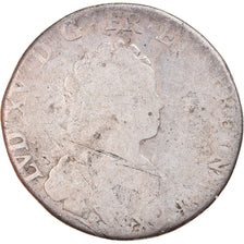 Moneta, Francia, Louis XV, 1/4 Écu Vertugadin, 30 Sols, 1/4 ECU, 1716