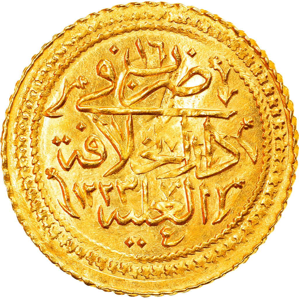 Moneta, Turchia, Mahmud II, Surre Altin, 1823 (1223//16), Darulhilafe, SPL, Oro