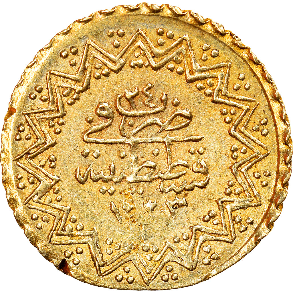 Coin, Turkey, Mahmud II, 1/4 New Adli Altin, 1831 (1223//24), Qustantiniyah
