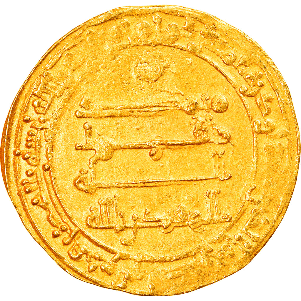 Moneta, Abbasid Caliphate, al-Muqtadir, Dinar, AH 308 (920/921), Misr, SPL-, Oro