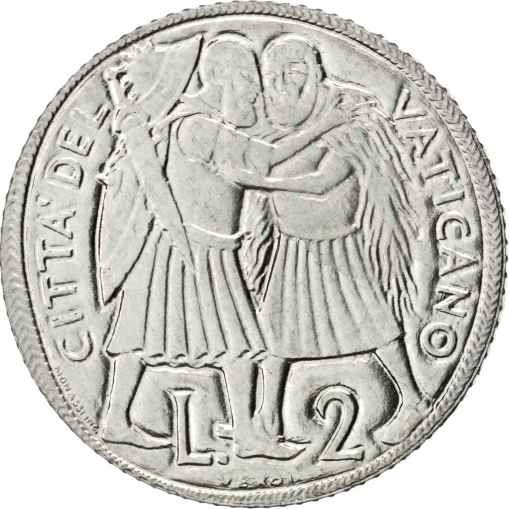 Monnaie, Cité du Vatican, Paul VI, 2 Lire, 1975, SPL, Aluminium, KM:125