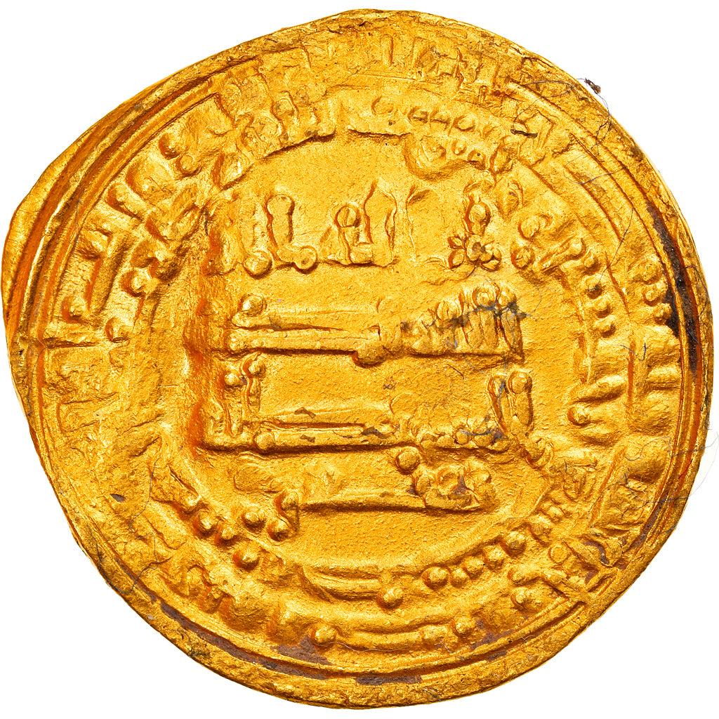 Moneta, Abbasid Caliphate, al-Mu'tamid, Dinar, AH 259 (872/873), Misr, BB, Oro