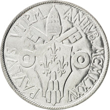 VATICAN CITY, 50 Lire, 1975, KM #129, MS(63), Stainless steel, 24.8, 6.24
