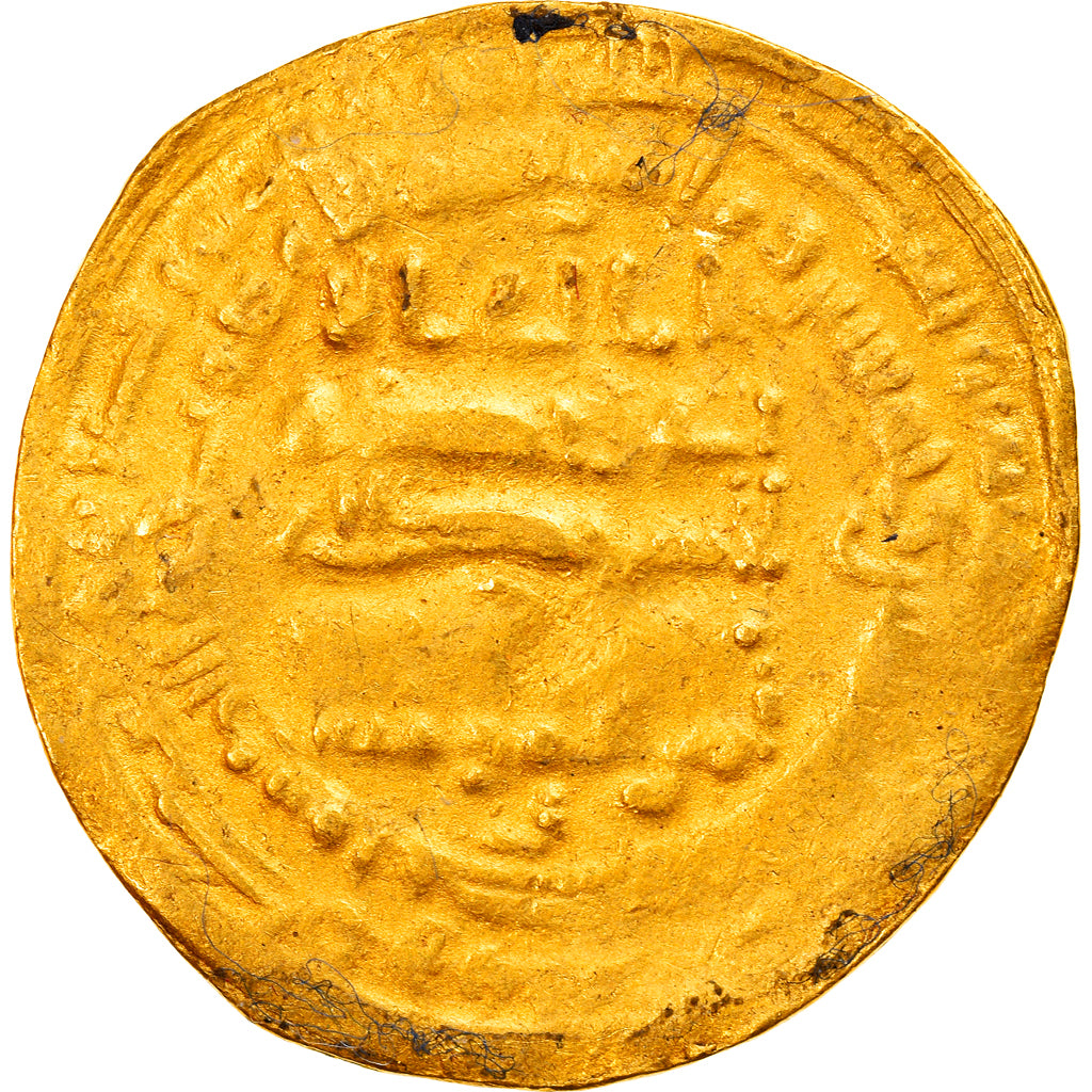 Moneda, Abbasid Caliphate, al-Mu'tazz, Dinar, AH 255 (869/870), Misr, BC+, Oro