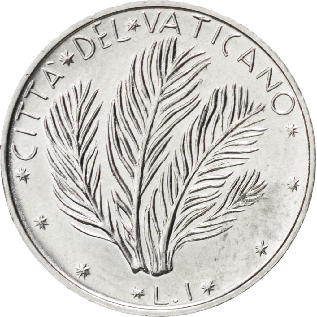 VATICAN CITY, Lira, 1976, KM #116, MS(63), Aluminum, 17, 0.62
