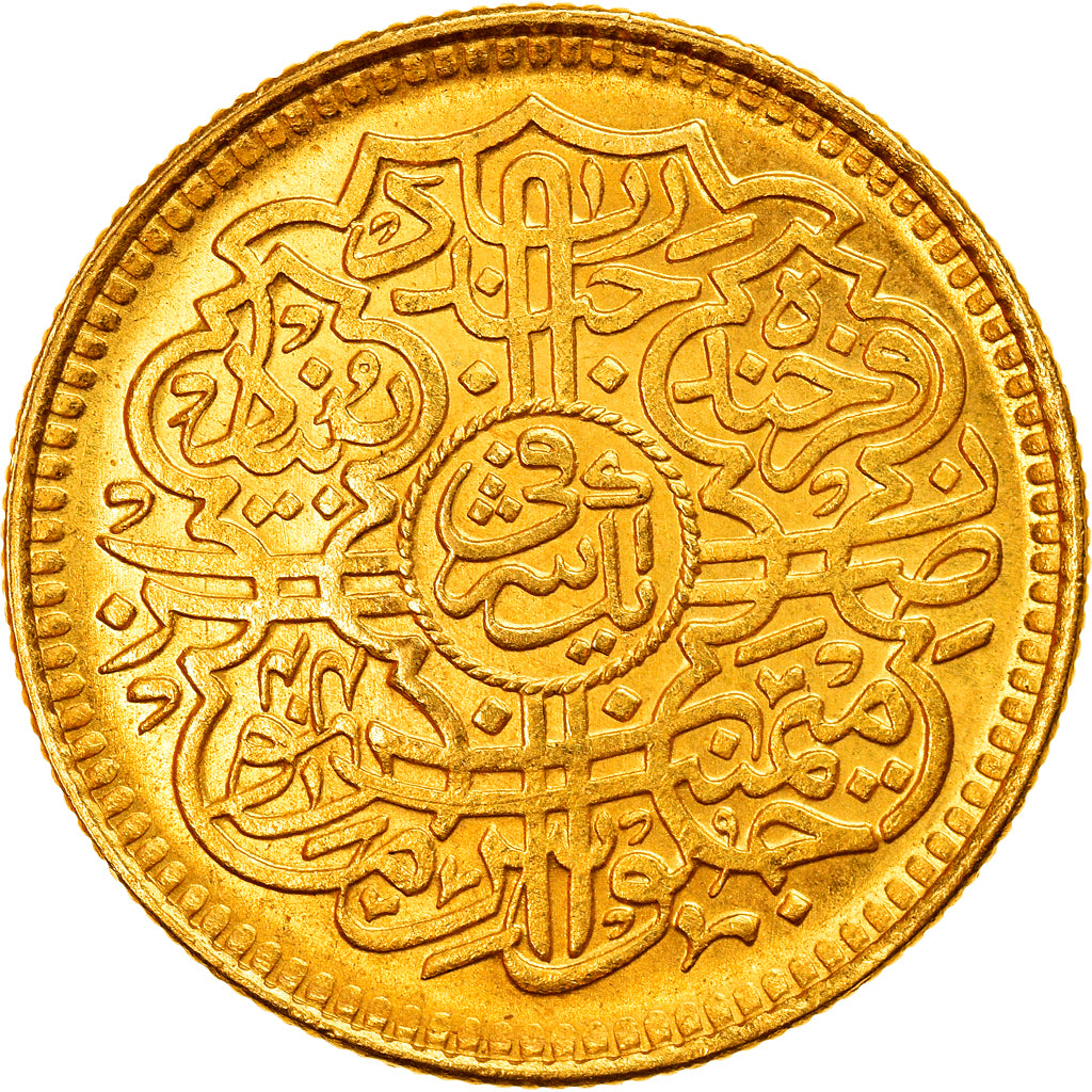 Coin, INDIA-PRINCELY STATES, HYDERABAD, Mir Mahbub Ali Khan II, Ashrafi, 1911
