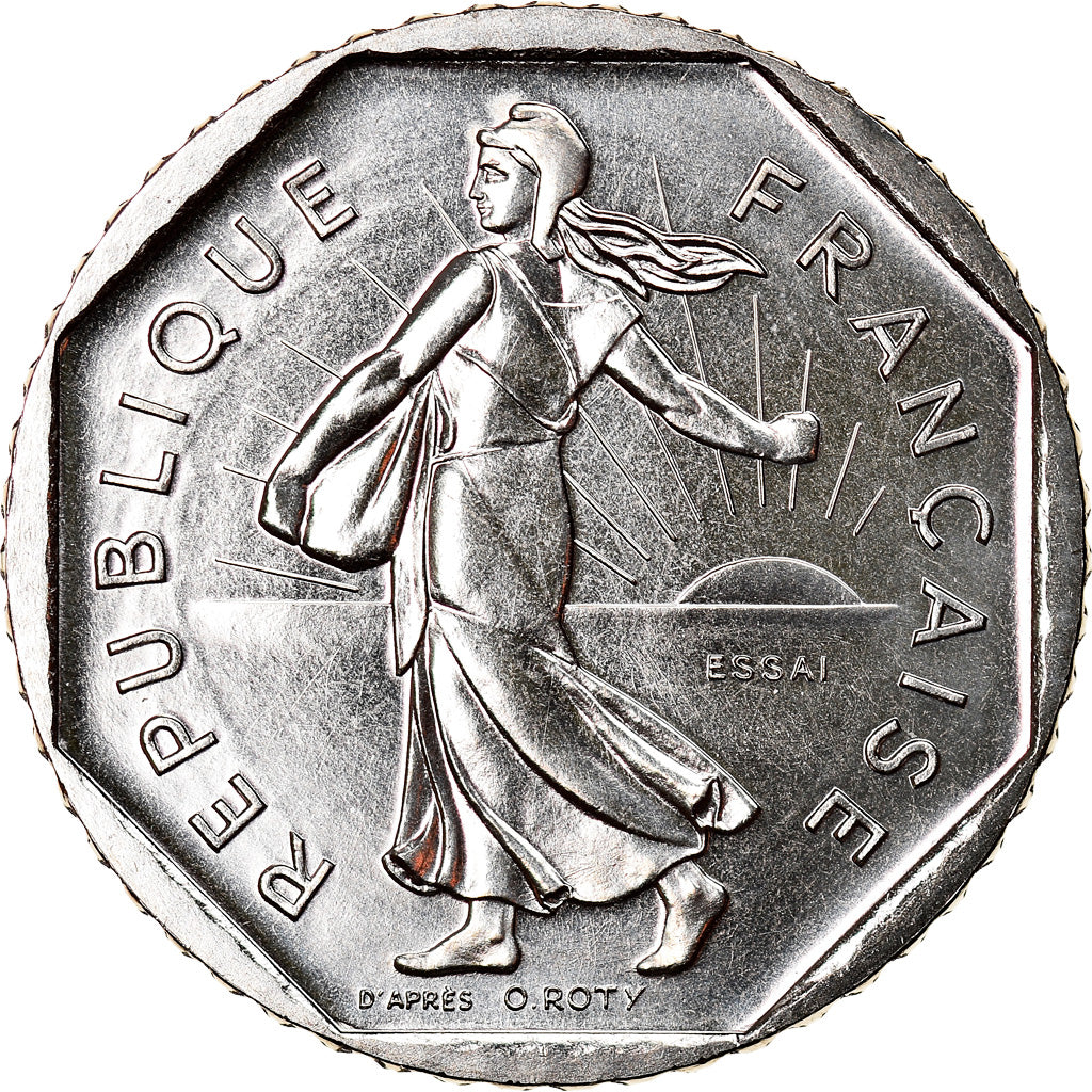Moeda, França, Semeuse, 2 Francs, 1978, Paris, ENSAIO, MS(65-70), Níquel