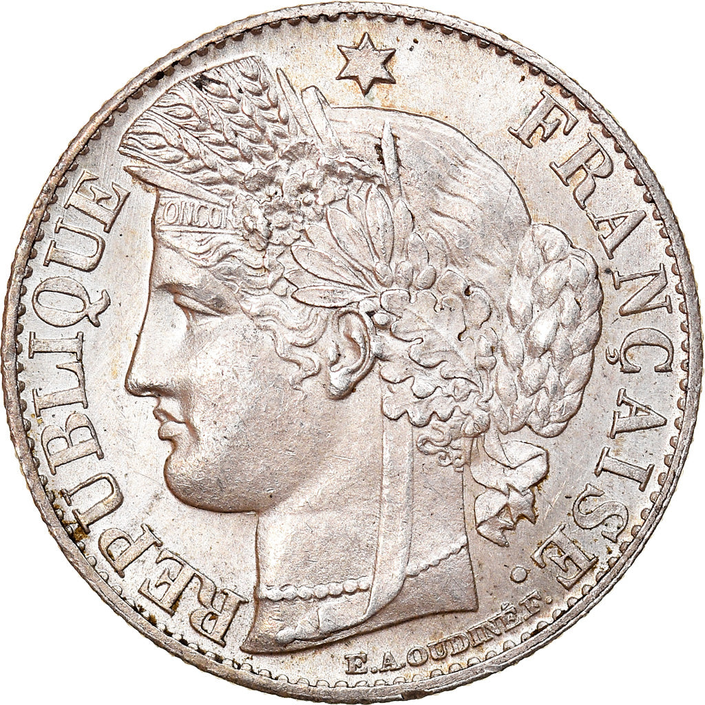 Moneta, Francia, Cérès, 50 Centimes, 1881, Paris, SPL, Argento, KM:834.1