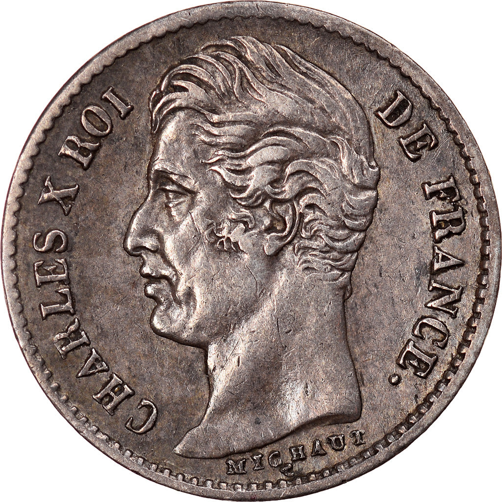 Munten, Frankrijk, Charles X, 1/4 Franc, 1829, Lille, ZF+, Zilver, KM:722.12