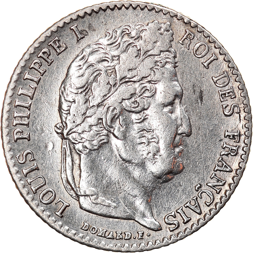 Coin, France, Louis-Philippe, 1/4 Franc, 1841, Bordeaux, EF(40-45), Silver