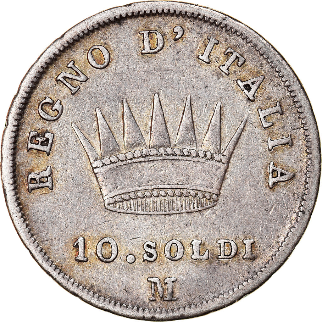 Coin, ITALIAN STATES, KINGDOM OF NAPOLEON, Napoleon I, 10 Soldi, 1810, Milan