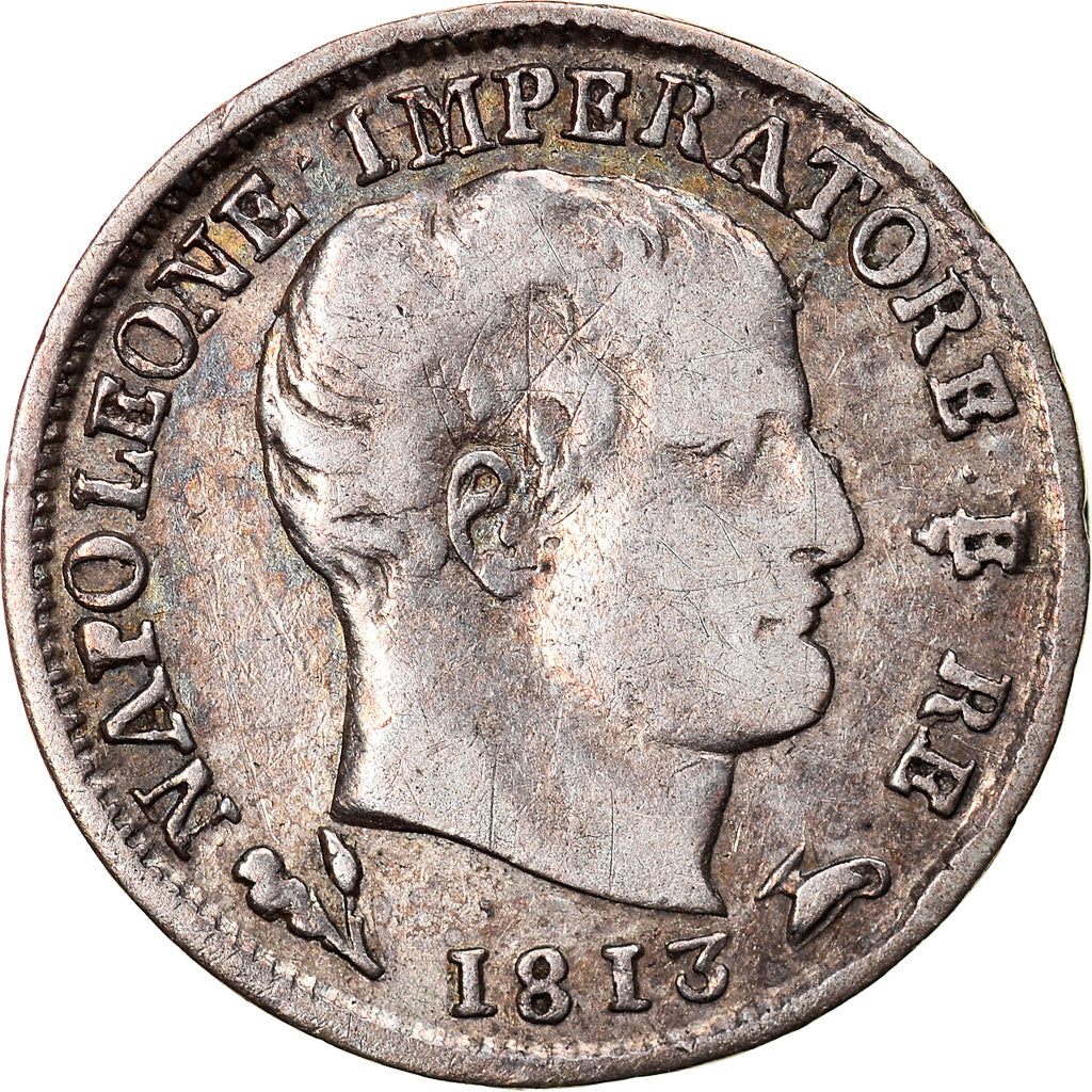 Munten, Italiaanse staten, KINGDOM OF NAPOLEON, Napoleon I, 5 Soldi, 1813