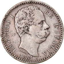 Monnaie, Italie, Umberto I, 2 Lire, 1881, Rome, TTB, Argent, KM:23