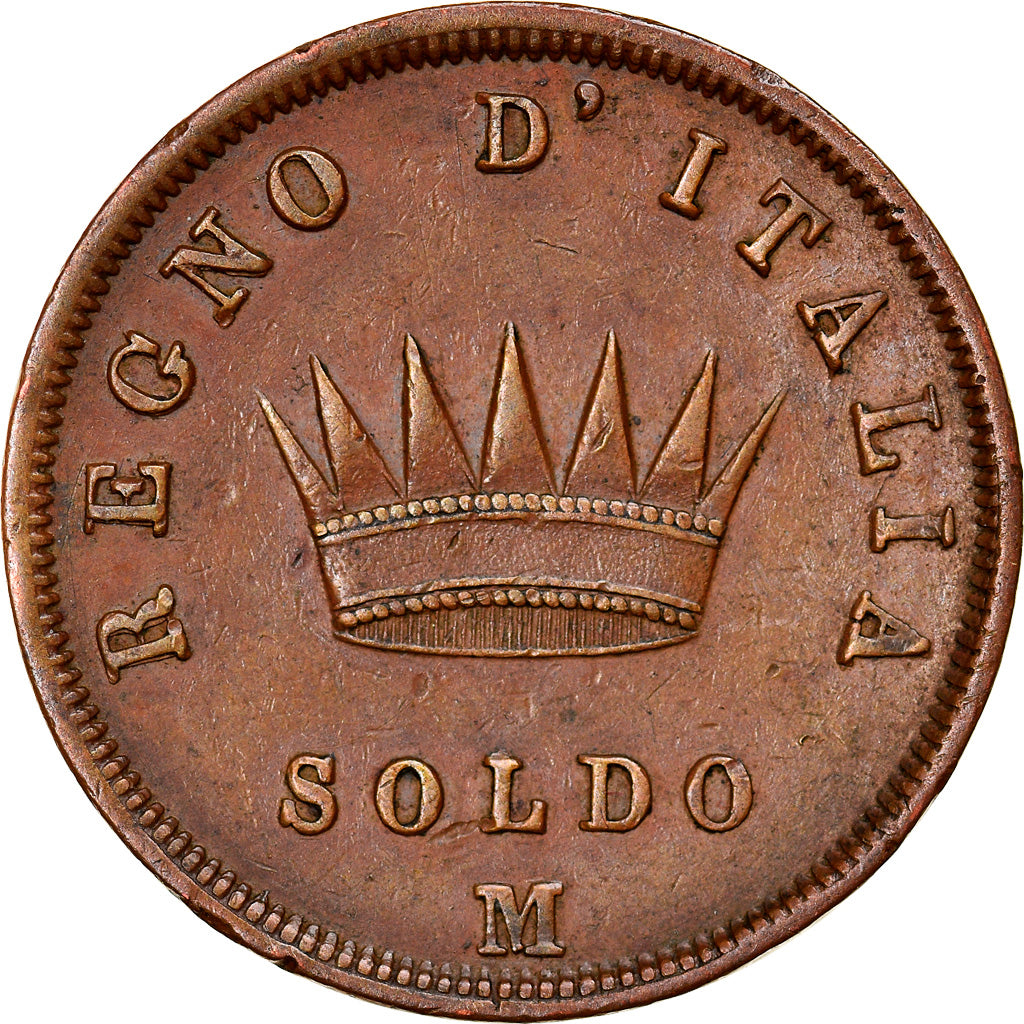 Coin, ITALIAN STATES, KINGDOM OF NAPOLEON, Napoleon I, Soldo, 1811, Milan