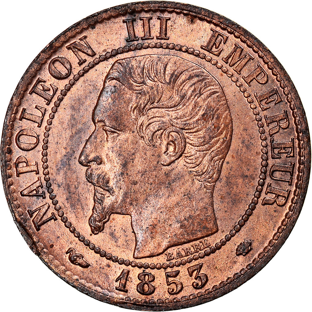 Münze, Frankreich, Napoleon III, Napoléon III, Centime, 1853, Marseille, VZ+
