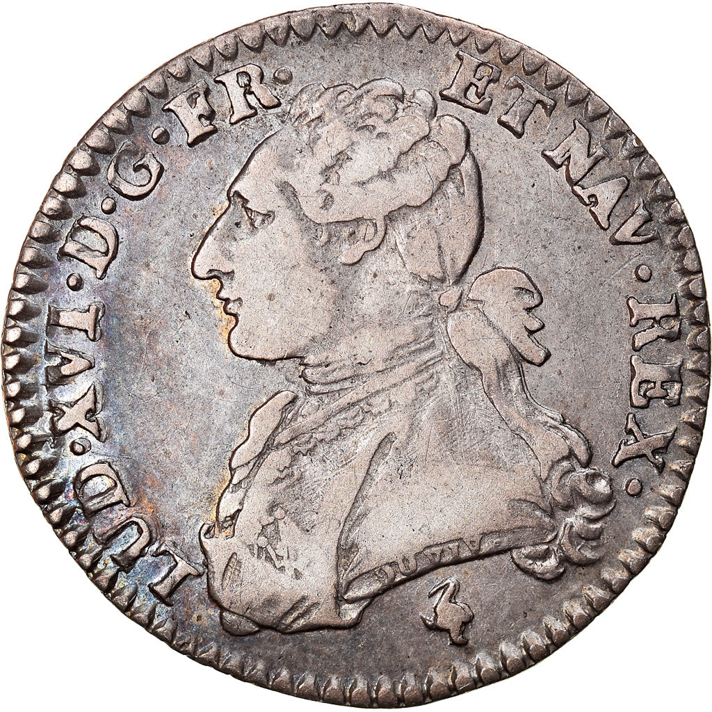Moneta, Francia, Louis XVI, 1/10 Écu, 12 Sols, 1/10 ECU, 1781, Paris, MB+