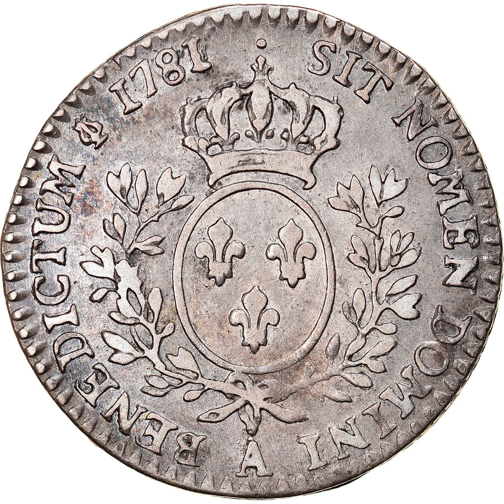 Moneta, Francia, Louis XVI, 1/10 Écu, 12 Sols, 1/10 ECU, 1781, Paris, MB+