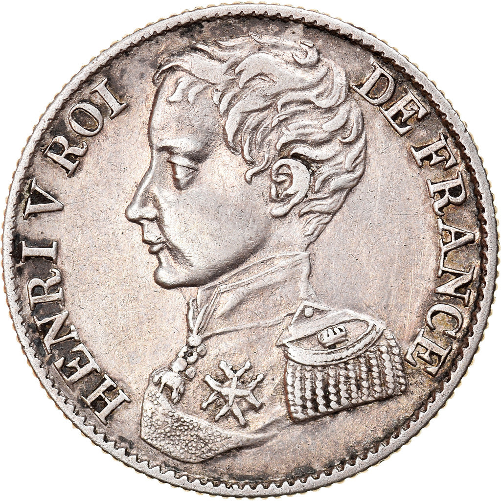Moneta, Francia, Henri V, Franc, 1831, BB+, Argento, KM:28.2, Gadoury:451